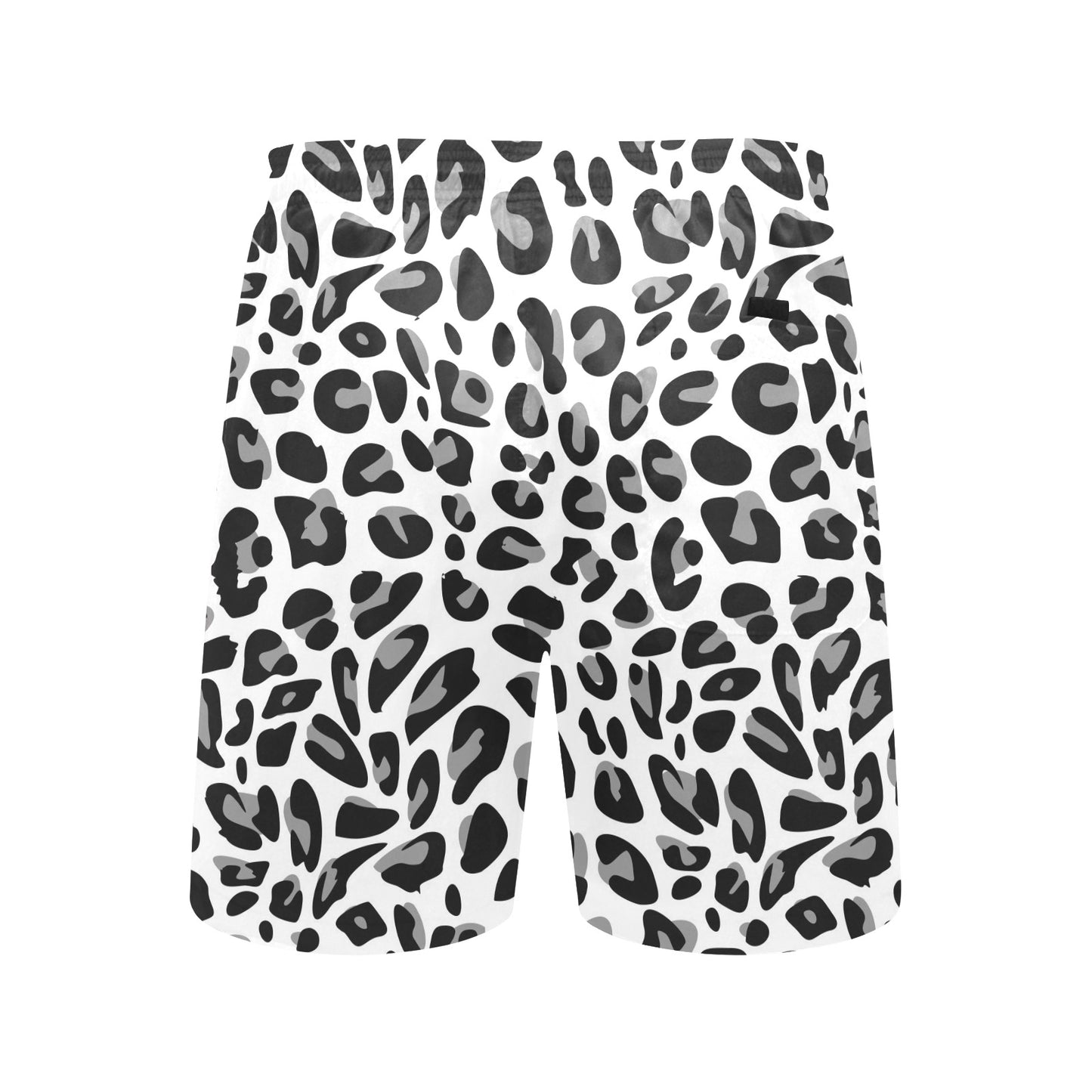 Snow Leopard Skin Print Men's Swim Trunks Beach Shorts