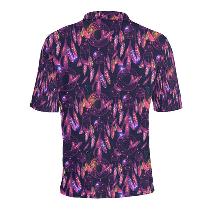 Dream catcher neon Men Polo Shirt