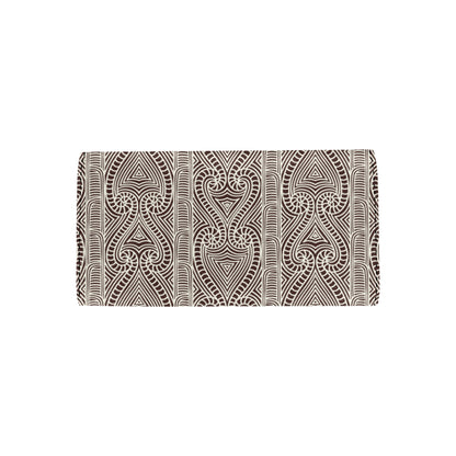 Maori Pattern Print Design 04 Women's Trifold Wallet