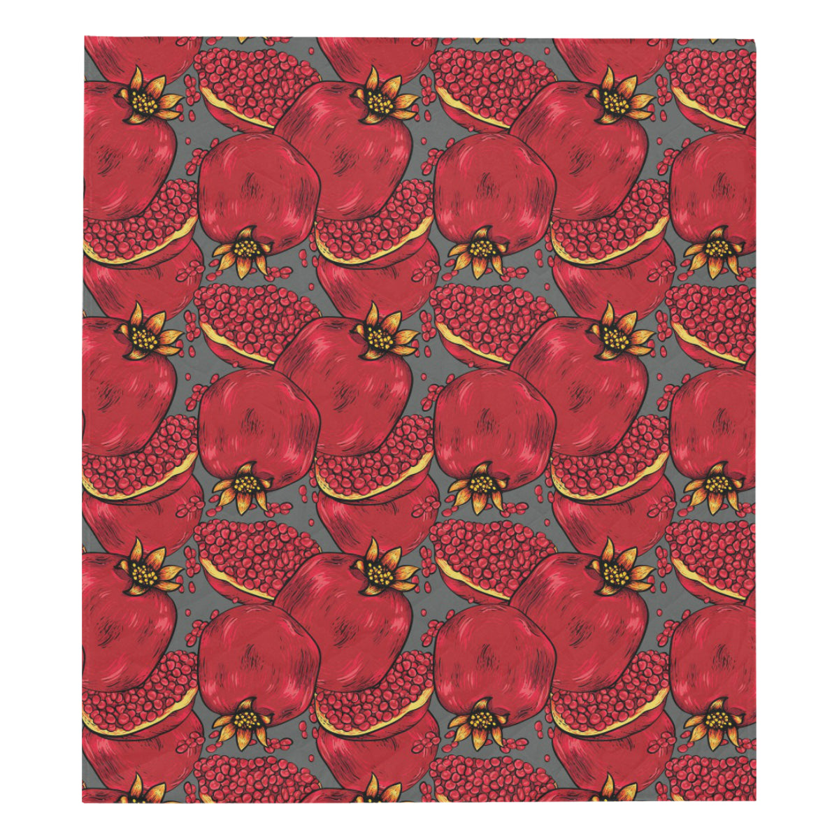 Pomegranate Pattern Print Design PG05 Premium Quilt