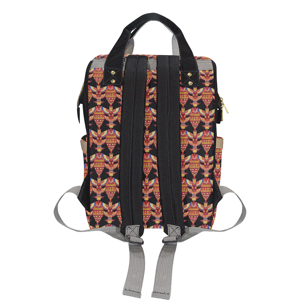 Totem Pole Print Diaper Bag Backpack