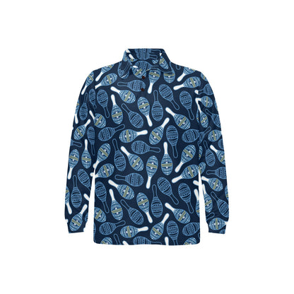 Maracas Print Design LKS401 Long Sleeve Polo Shirt For Men's