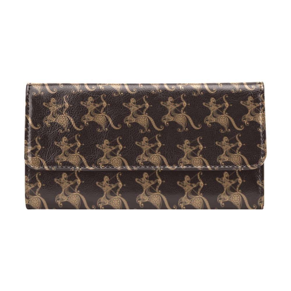 Sagittarius Print Design LKS301 Women's Trifold Wallet