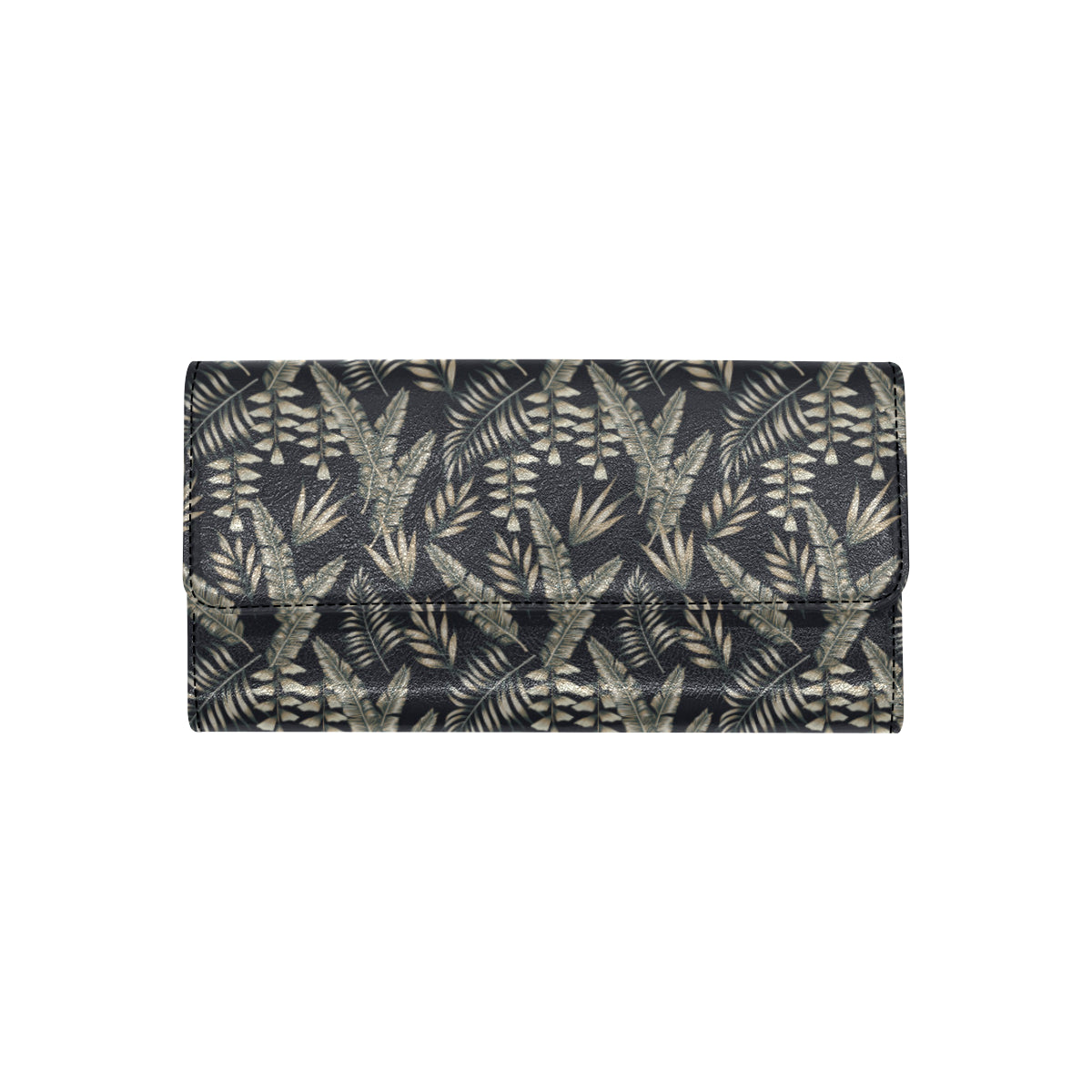 Banana Leaf Pattern Print Design 07 Women's Trifold Wallet