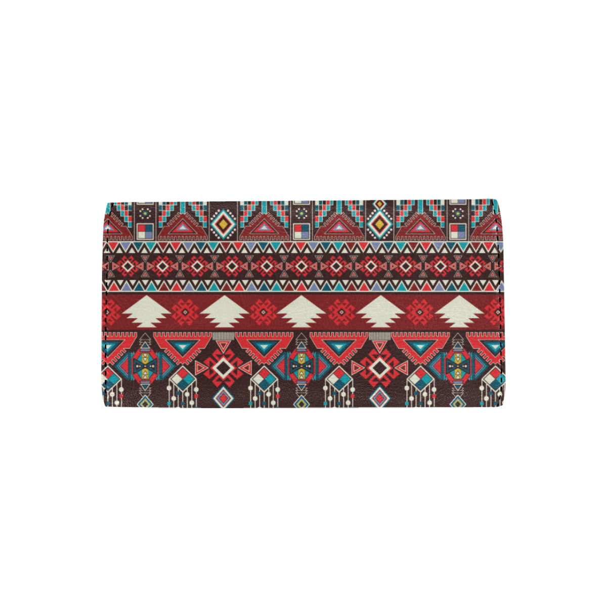 Tribal Aztec Indians native american Women's Trifold Wallet