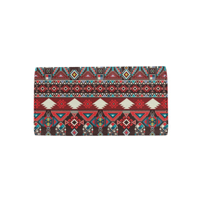 Tribal Aztec Indians native american Women's Trifold Wallet