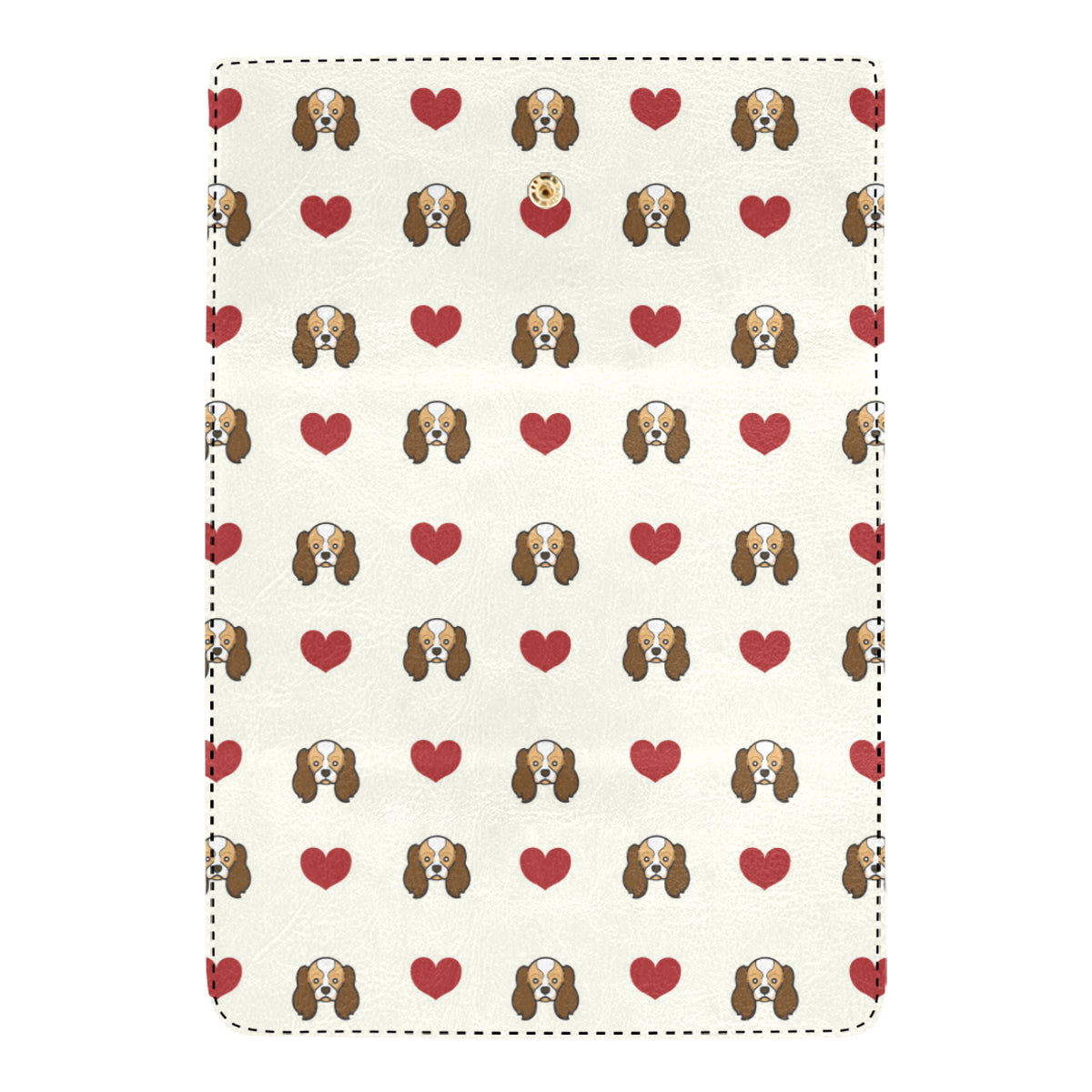 Cavalier King Charles Spaniels Pattern Print Desig Women's Trifold Wallet