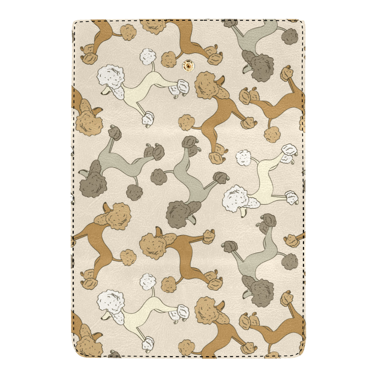 Poodle Pattern Print Design A01 Women's Trifold Wallet