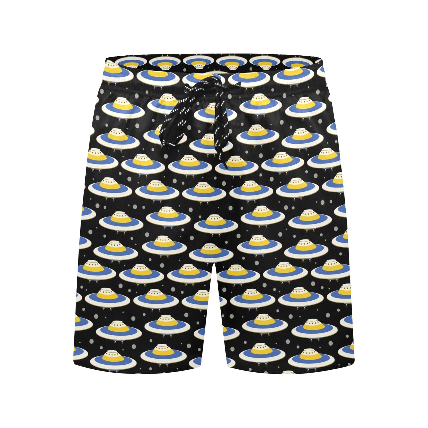 UFO Print Design LKS303 Men's Swim Trunks Beach Shorts