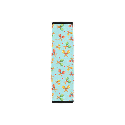 Maracas Print Design LKS402 Car Seat Belt Cover