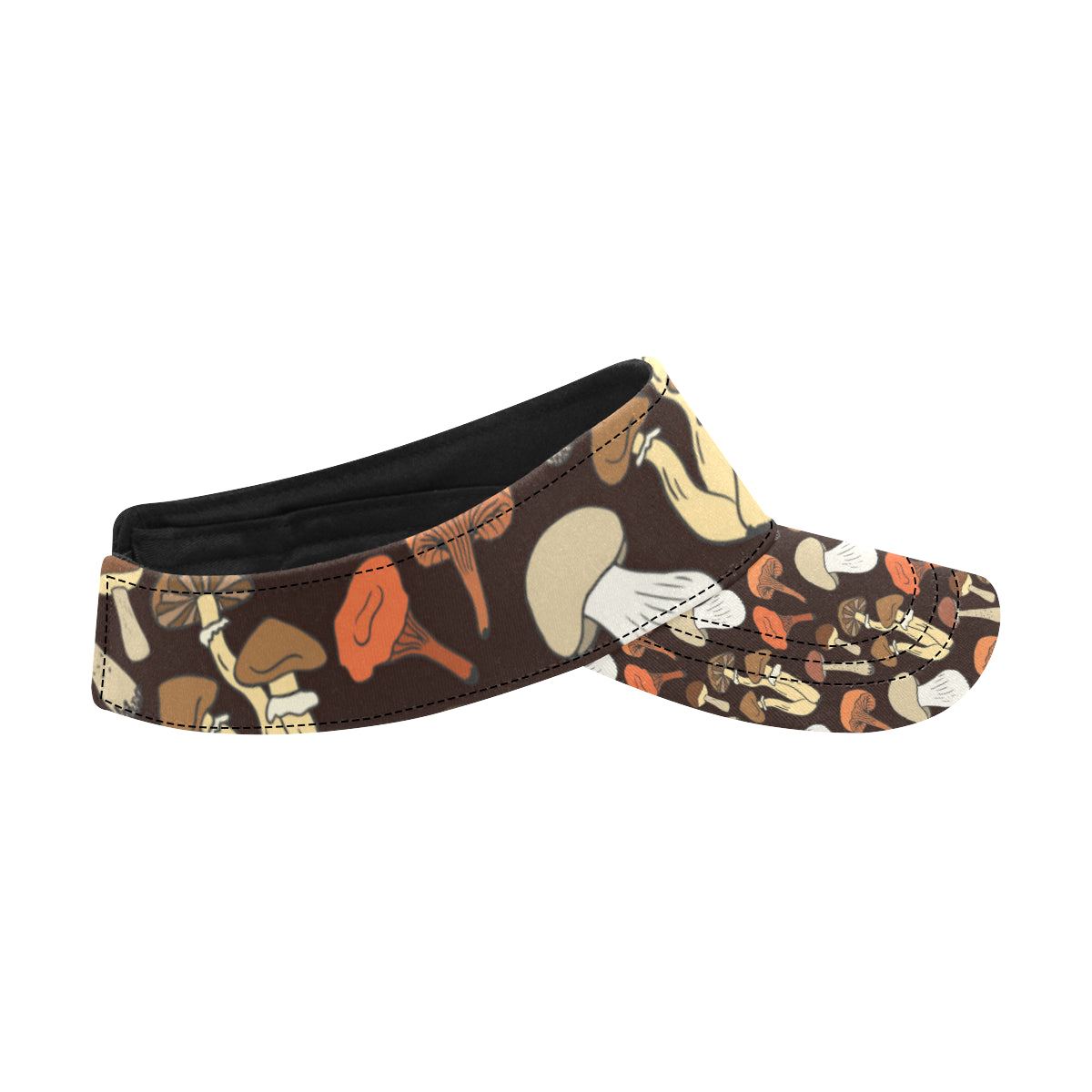 Mushroom Pattern Print Design A05 Unisex Sun Visor