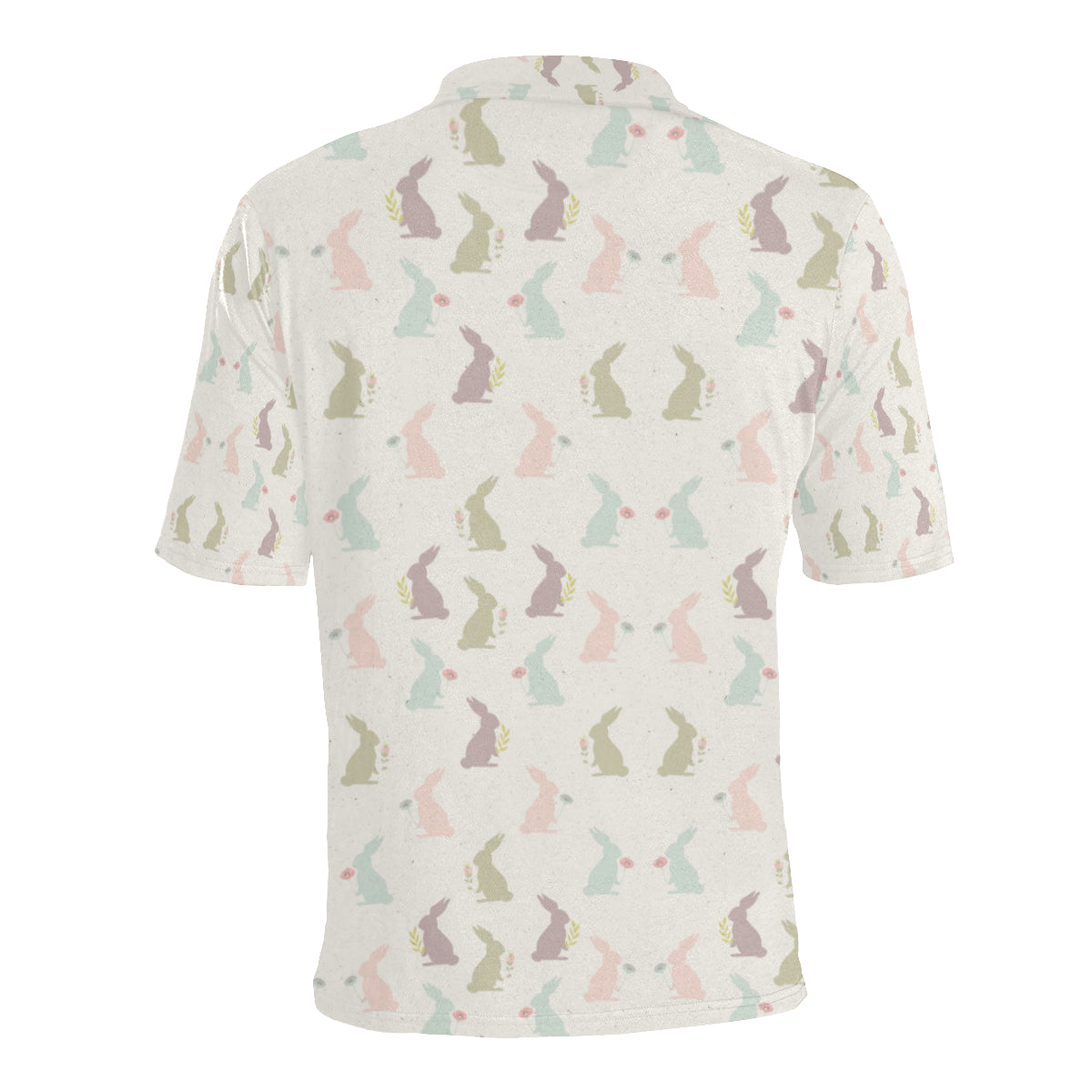 Bunny Pattern Print Design 05 Men Polo Shirt