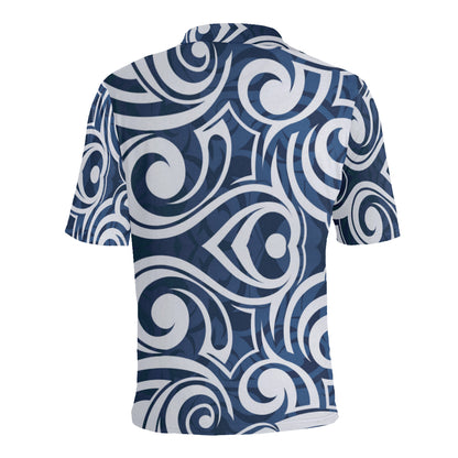 Maori Pattern Print Design 01 Men Polo Shirt
