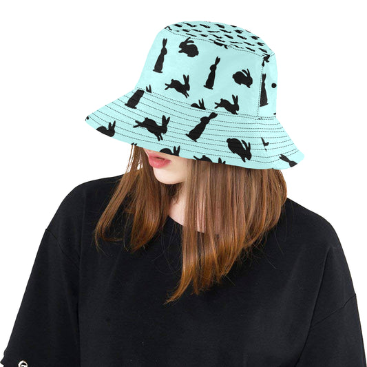 Rabbit Pattern Print Design RB010 Unisex Bucket Hat