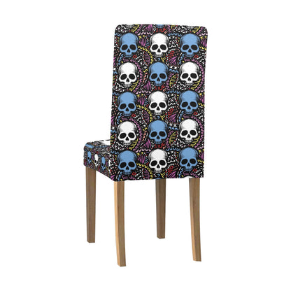 Skull Print Design LKS305 Dining Chair Slipcover
