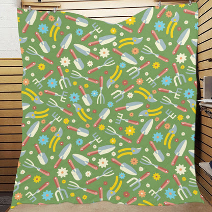 Gardening Pattern Print Design G06 Premium Quilt