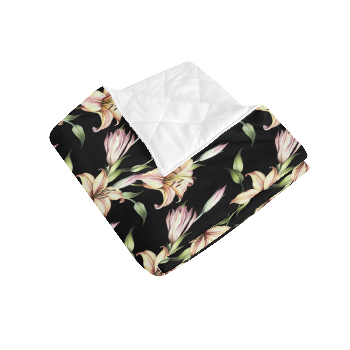 Lily Pattern Print Design LY05 Premium Quilt