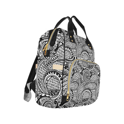 Polynesian Tribal Pattern Diaper Bag Backpack