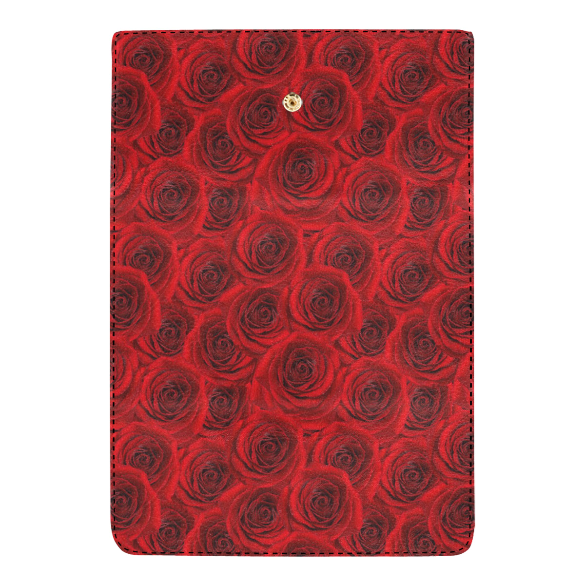 Rose Red Pattern Print Design RO04 Women's Trifold Wallet