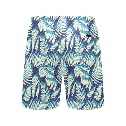 Fern Leave Summer Print Pattern Men's Swim Trunks Beach Shorts