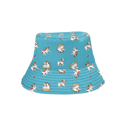Russell Terriers Playing Print Design LKS305 Unisex Bucket Hat