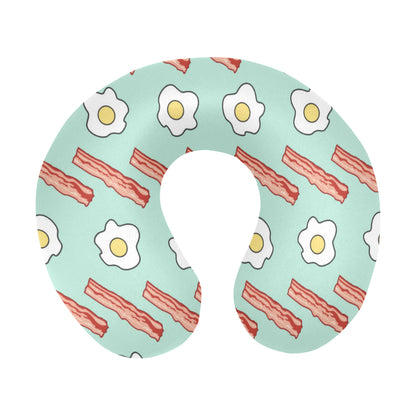 Bacon Sausage Pattern Print Design 01 U-Shaped Travel Neck Pillow