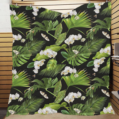 Tropical Flower Pattern Print Design TF026 Premium Quilt