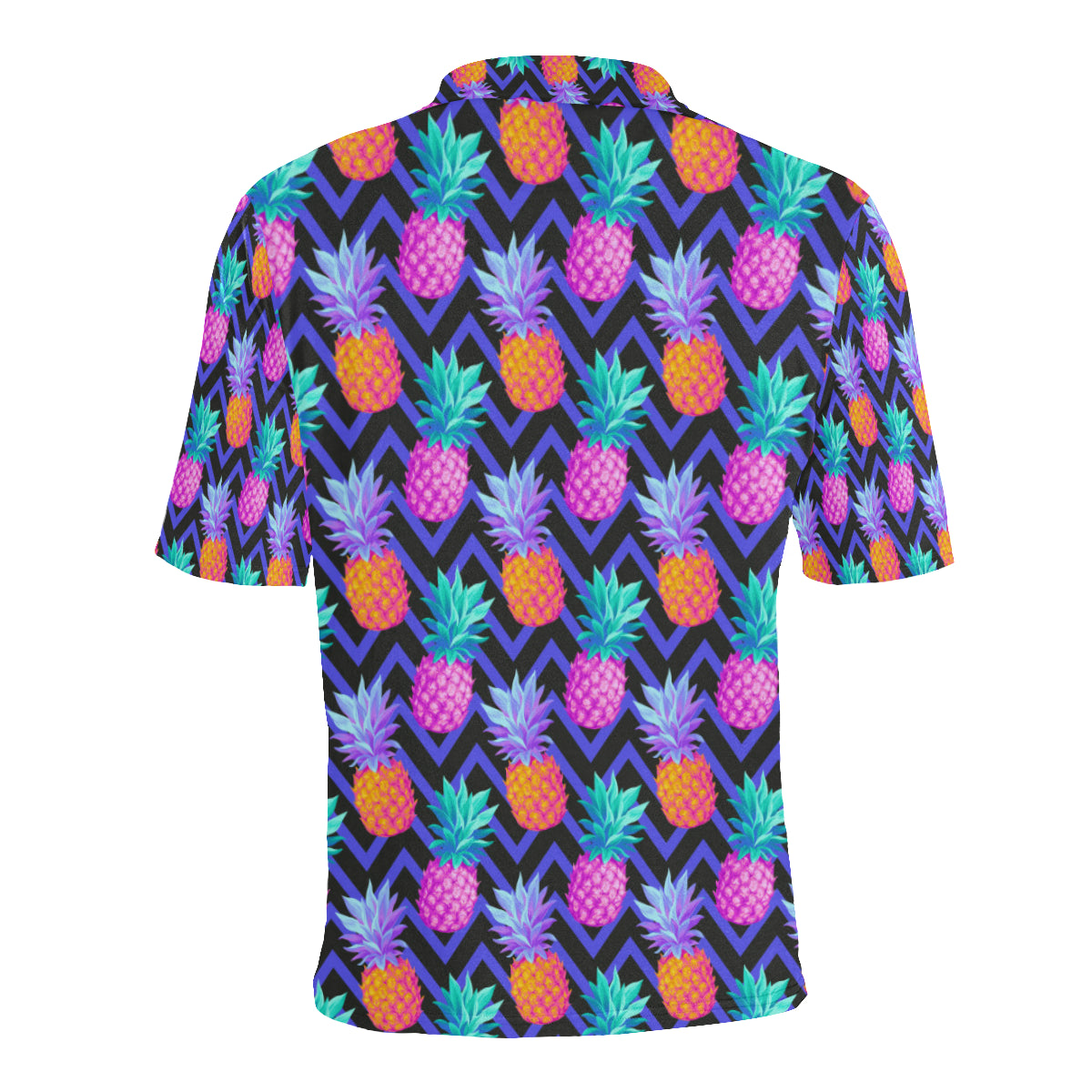 Pineapple Color Art Pattern Men Polo Shirt