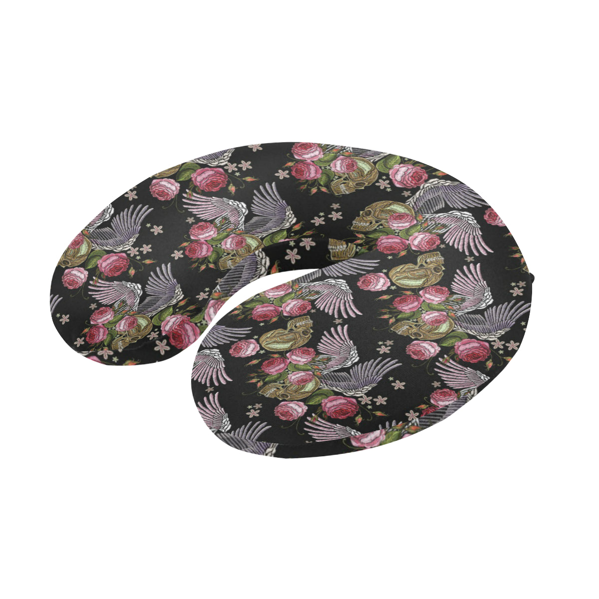 Angel Wings Pattern Print Design 06 U-Shaped Travel Neck Pillow