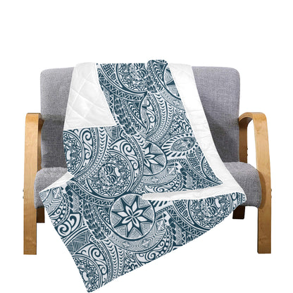 Polynesian Pattern Print Design A03 Premium Quilt