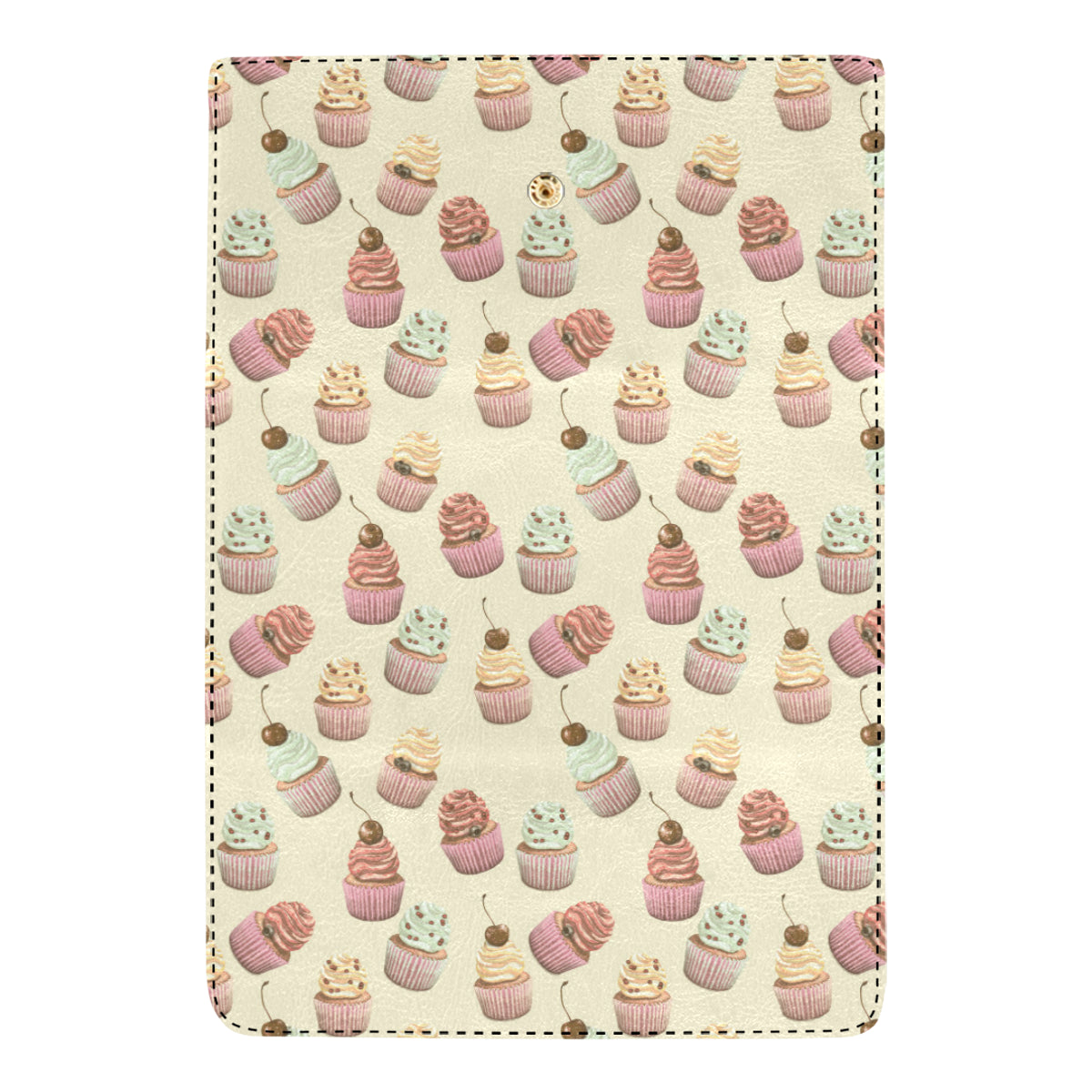 Cupcake Pattern Print Design 04 Women's Trifold Wallet