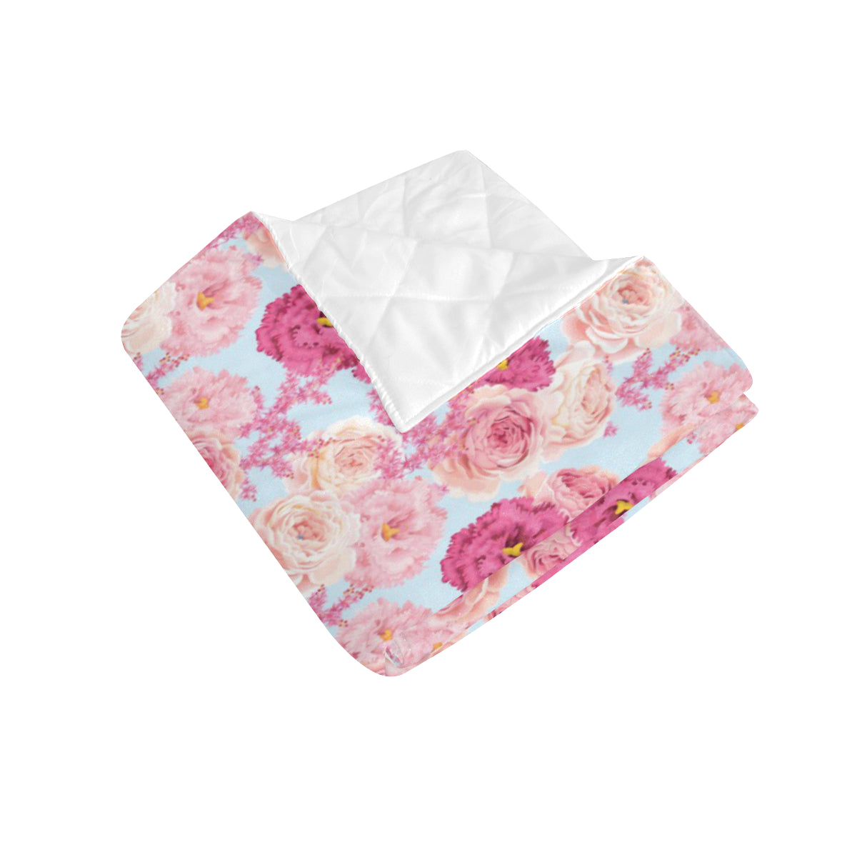 Lisianthus Pattern Print Design LT05 Premium Quilt