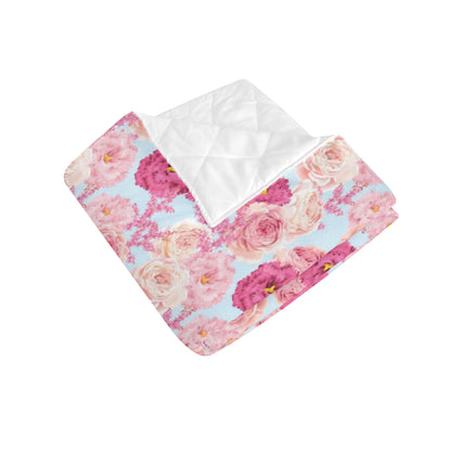 Lisianthus Pattern Print Design LT05 Premium Quilt