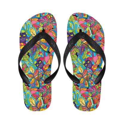 Trippy Print Design LKS301 Flip Flops