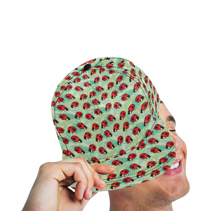 Ladybug Cute Print Pattern Snapback Cap