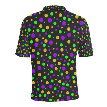 Mardi Gras Pattern Print Design 07 Men Polo Shirt