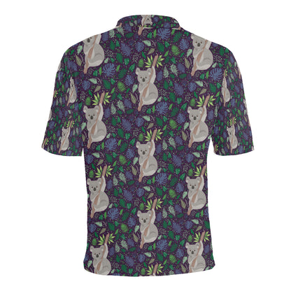 Koala Pattern Print Design 06 Men Polo Shirt