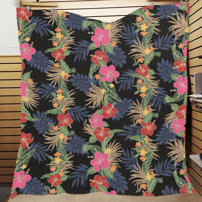 Hawaiian Themed Pattern Print Design H011 Premium Quilt