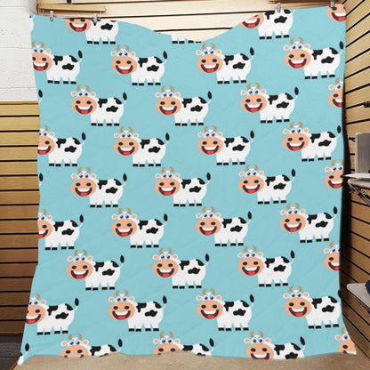 Cattle Cute Pattern Print Design 01 Premium Quilt