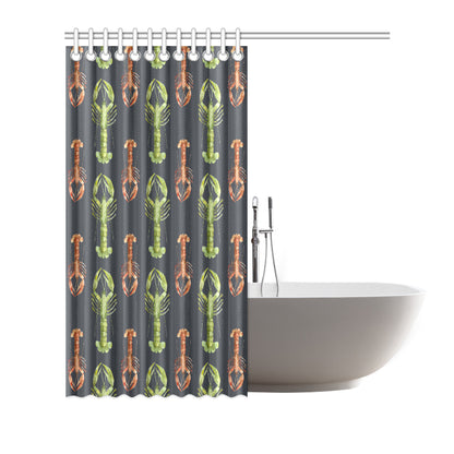 Lobster Pattern Print Design 01 Shower Curtain