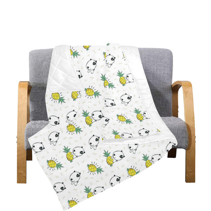 Bull Terriers Pattern Print Design 05 Premium Quilt