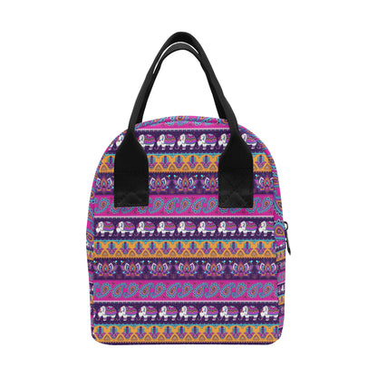 Boho Indian Style Pattern Insulated Lunch Bag
