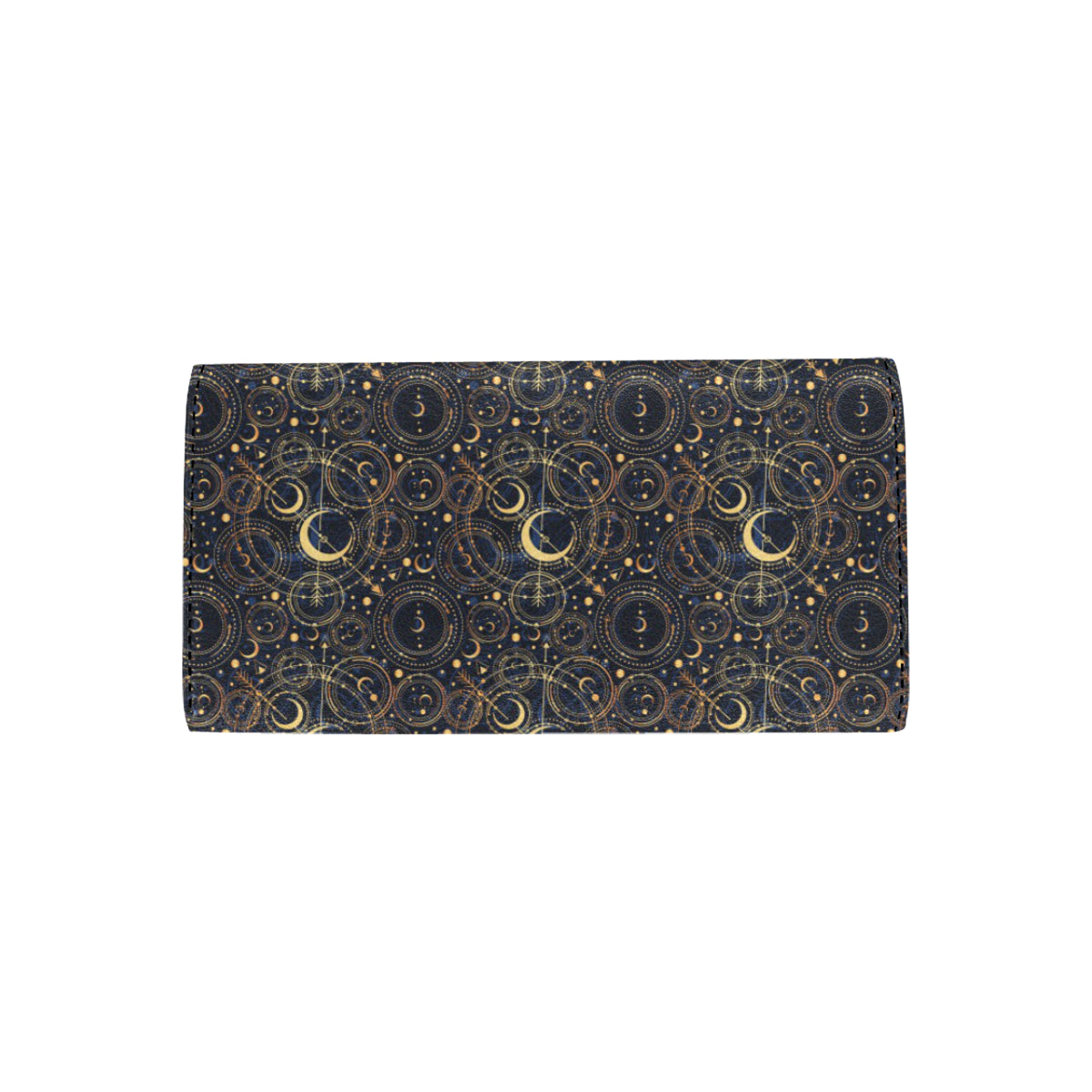 Celestial Pattern Print Design 04 Women's Trifold Wallet