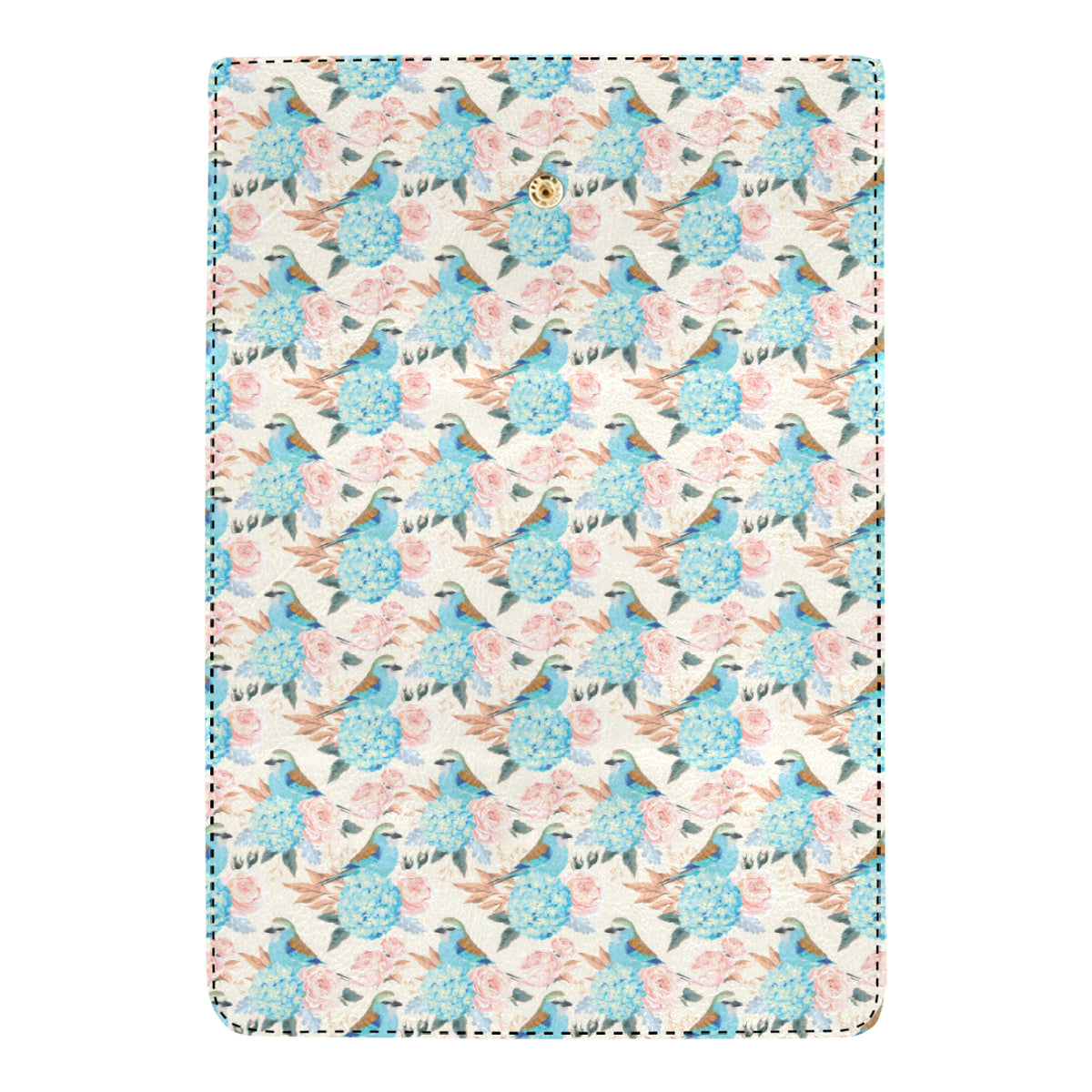 Bluebird Pattern Print Design 03 Women's Trifold Wallet
