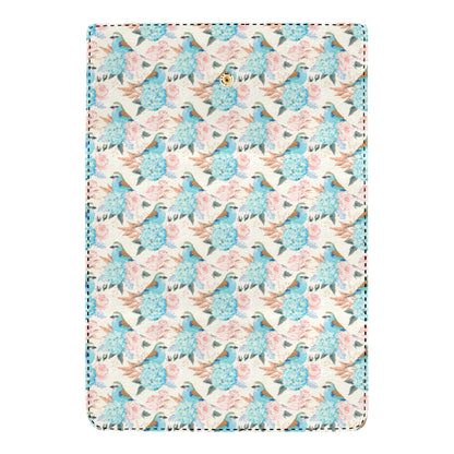 Bluebird Pattern Print Design 03 Women's Trifold Wallet