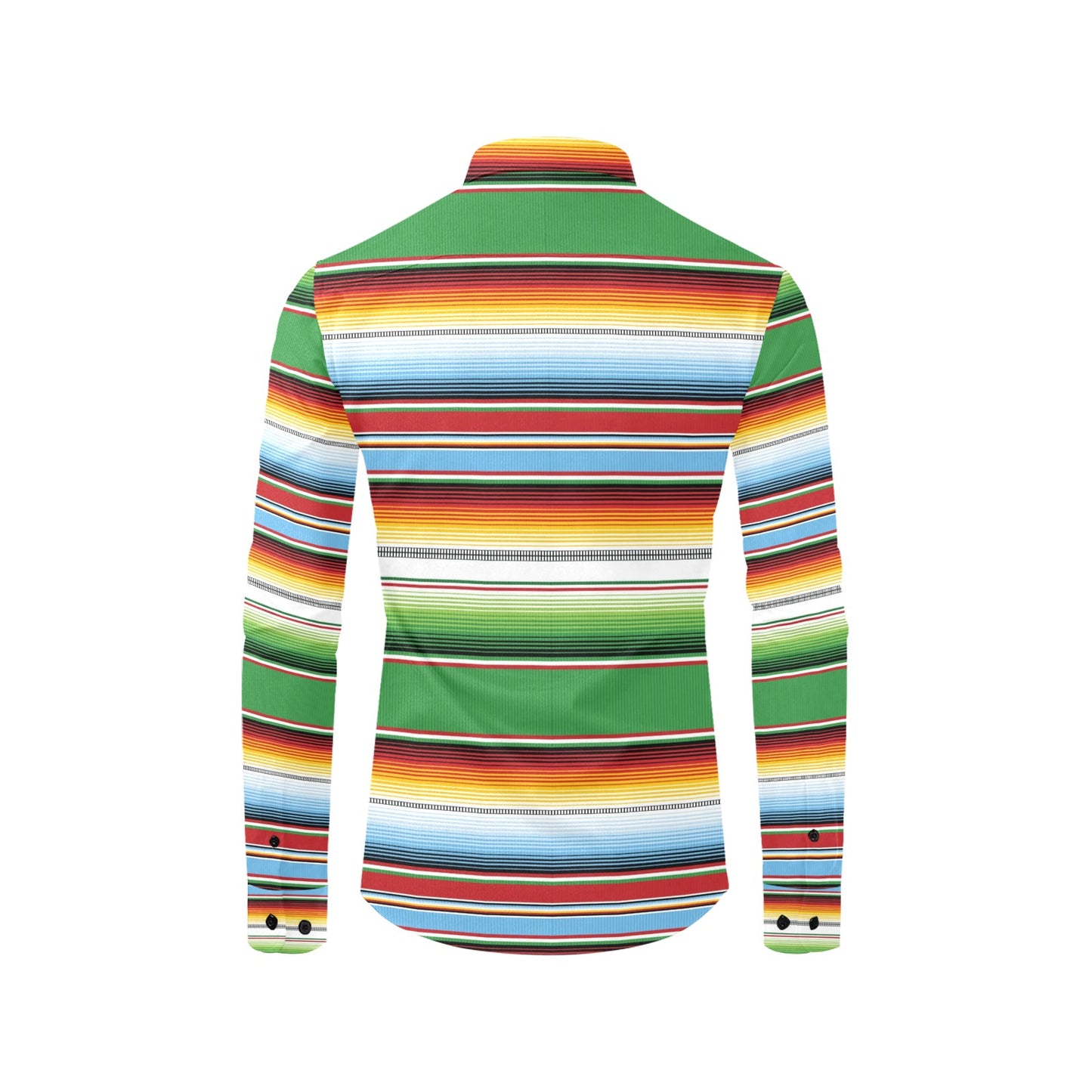 Serape Print Design LKS302 Men's Long Sleeve Dress Shirt
