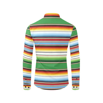 Serape Print Design LKS302 Men's Long Sleeve Dress Shirt