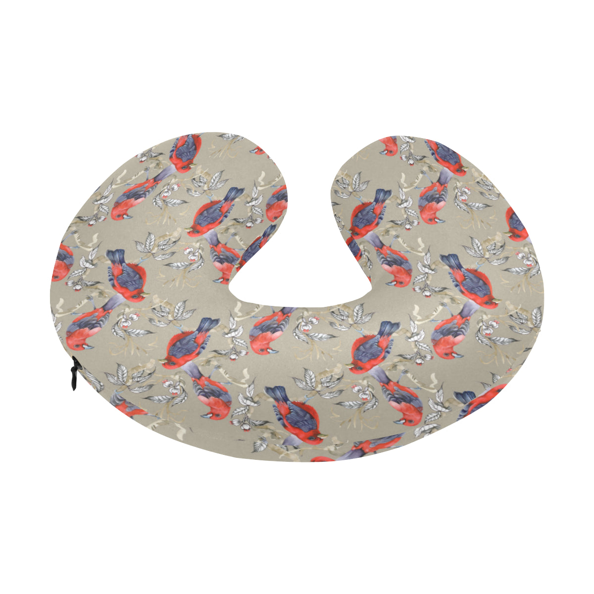 Birds Pattern Print Design 05 U-Shaped Travel Neck Pillow