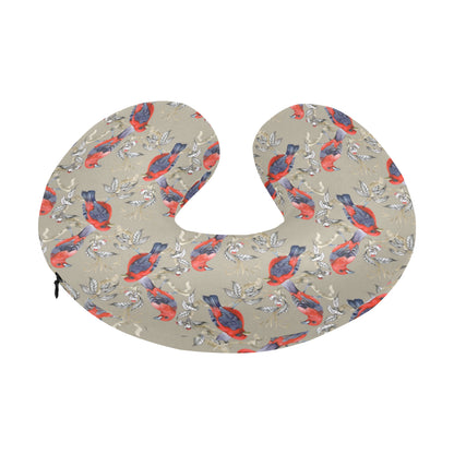 Birds Pattern Print Design 05 U-Shaped Travel Neck Pillow