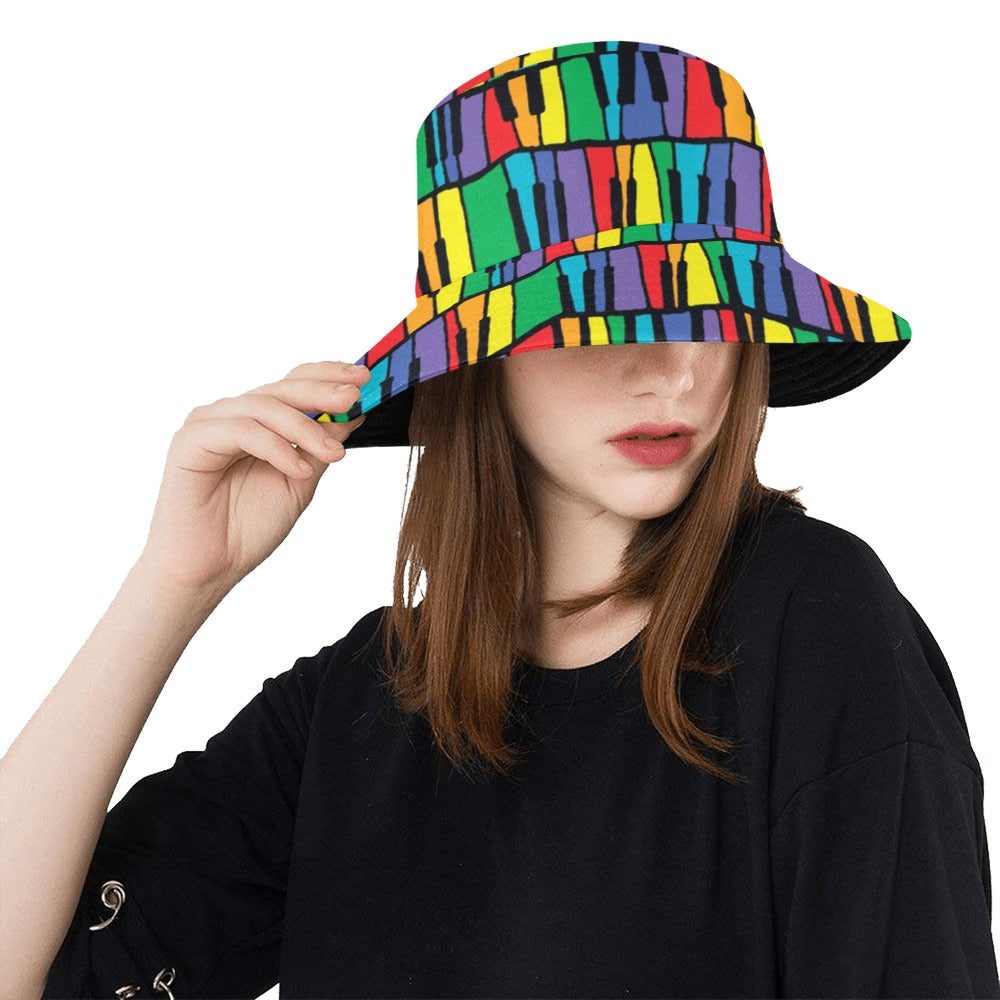 Piano Print Design LKS402 Unisex Bucket Hat